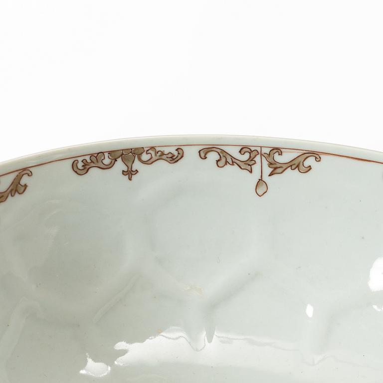 Skål, kompaniporslin, Kina, Qingdynastin, 1700-tal.