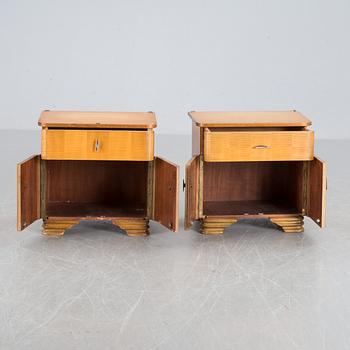 SÄNGBORD, ett par, 1900-talets första hälft.