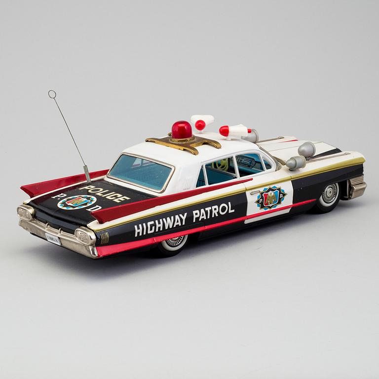 BANDAI, polisbil, "Highway patrol", Japan, ca 1961.