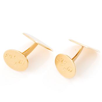A pair of 18K gold cufflinks, Stockholm, 1962.