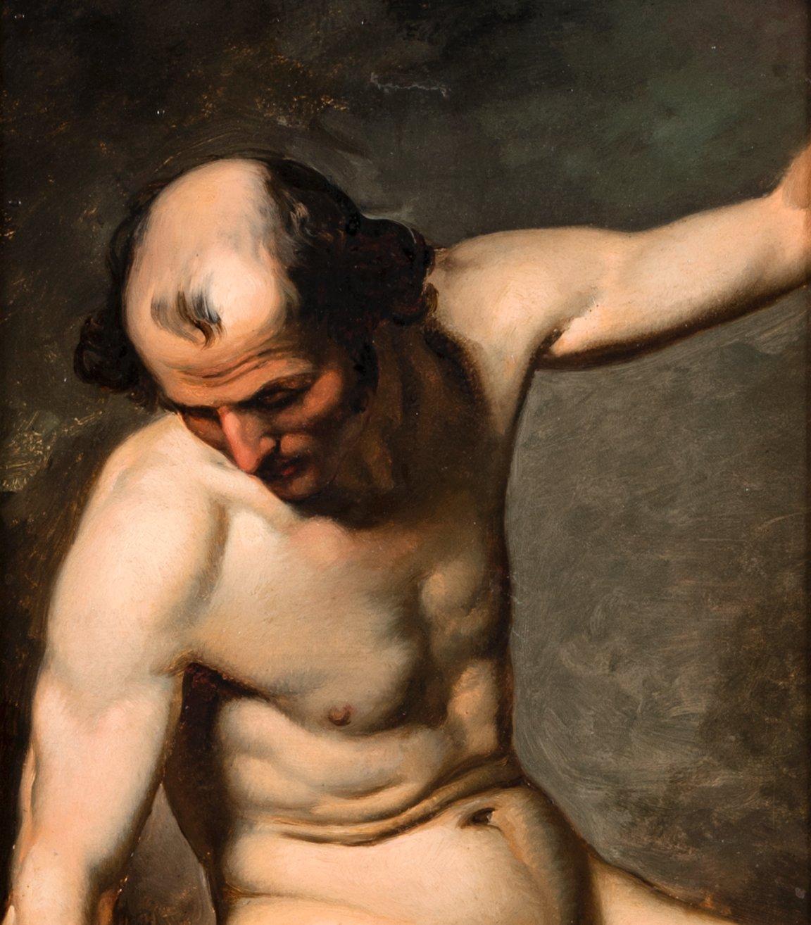 STUDY OF A NUDE MODEL.