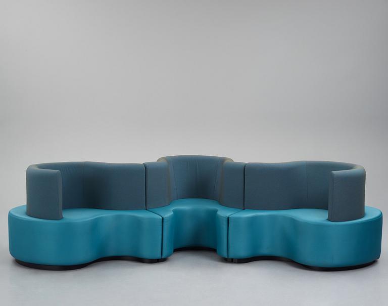 Verner Panton, a "Cloverleaf" sofa, Verpan international, Denmark, post 1969.