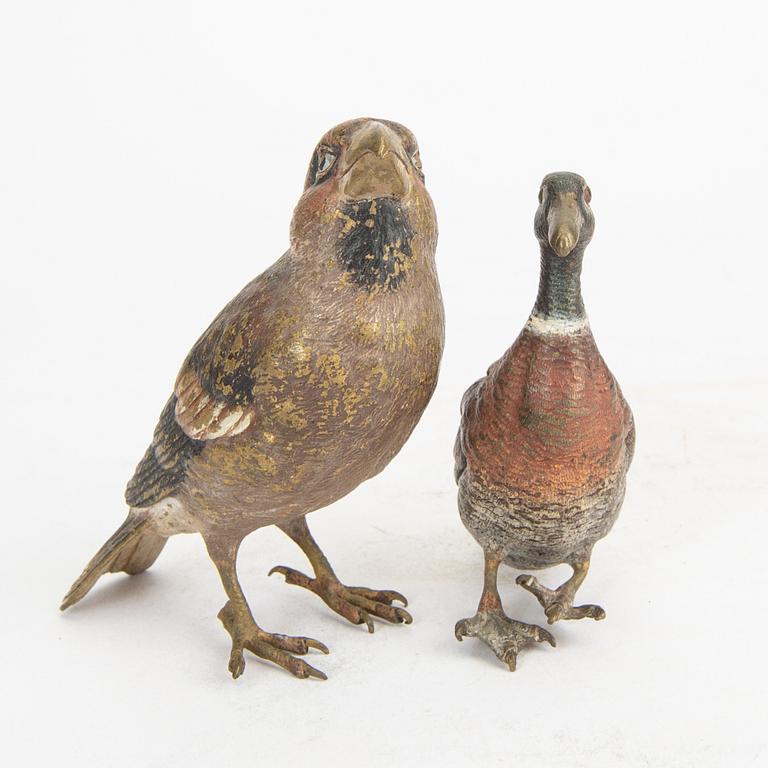 A set of two early 1900s Wienerbronzes.