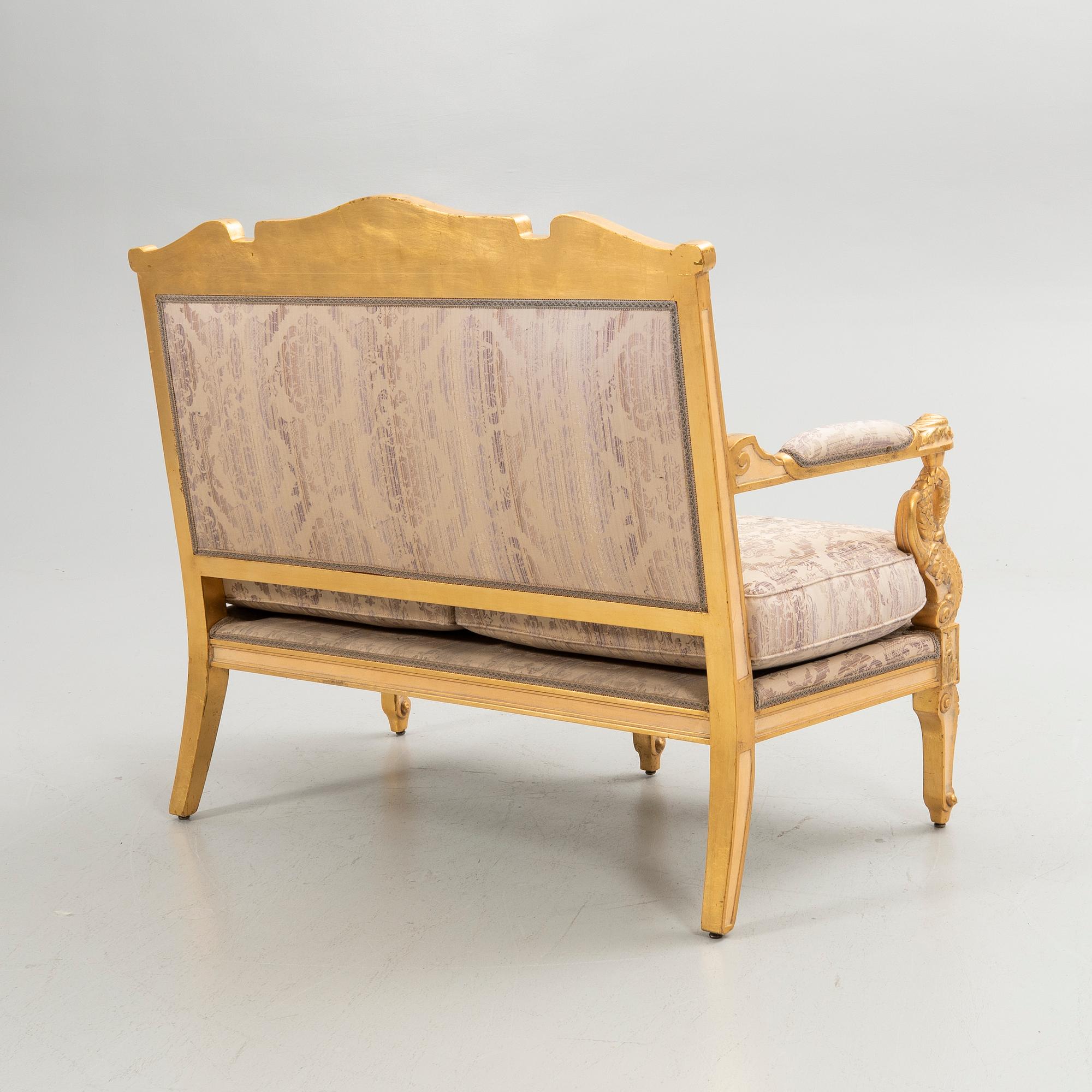 Soffa, empirestil, 1900-talets första hälft.