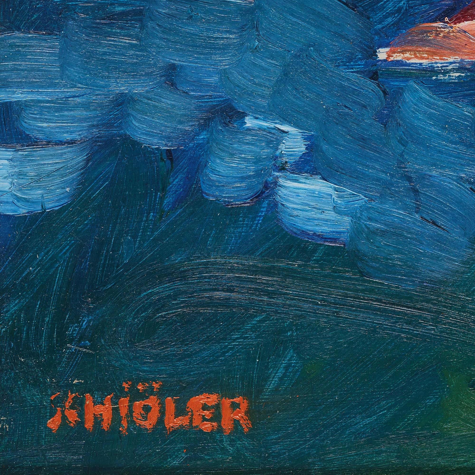 Inge Schiöler, INGE SCHIÖLER, oil on panel, signed Schiöler.