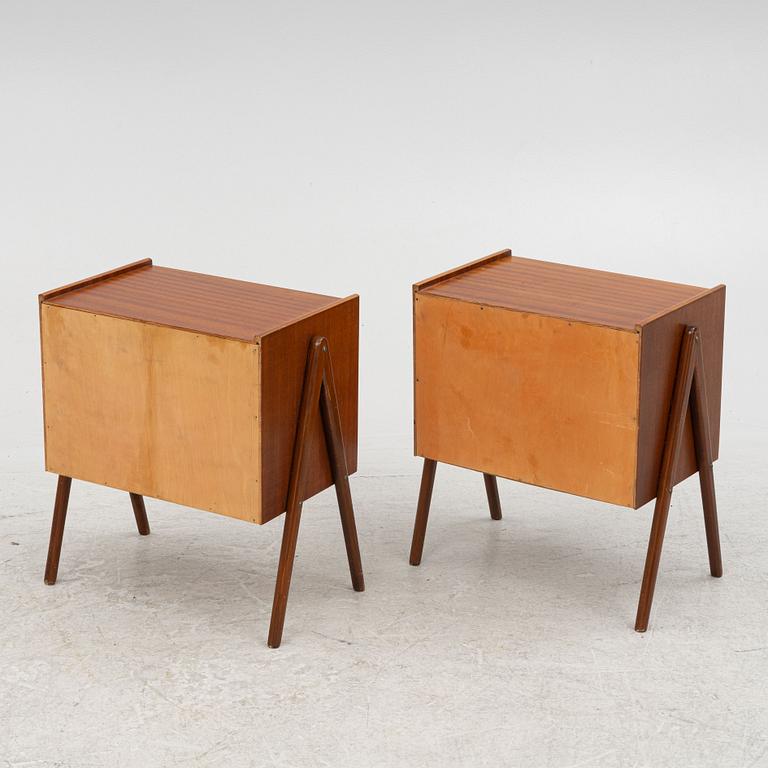 A pair of nightstands, 1950's.