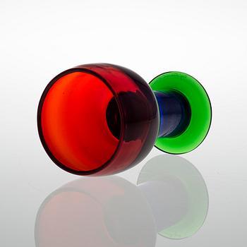 KAJ FRANCK, POKAL, glas, signerad Kaj Franck Nuutajärvi Notsjö.