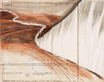 428. Christo & Jeanne-Claude, "Running Fence (Projects for Sonoma and Marin Counties, State of California) ".