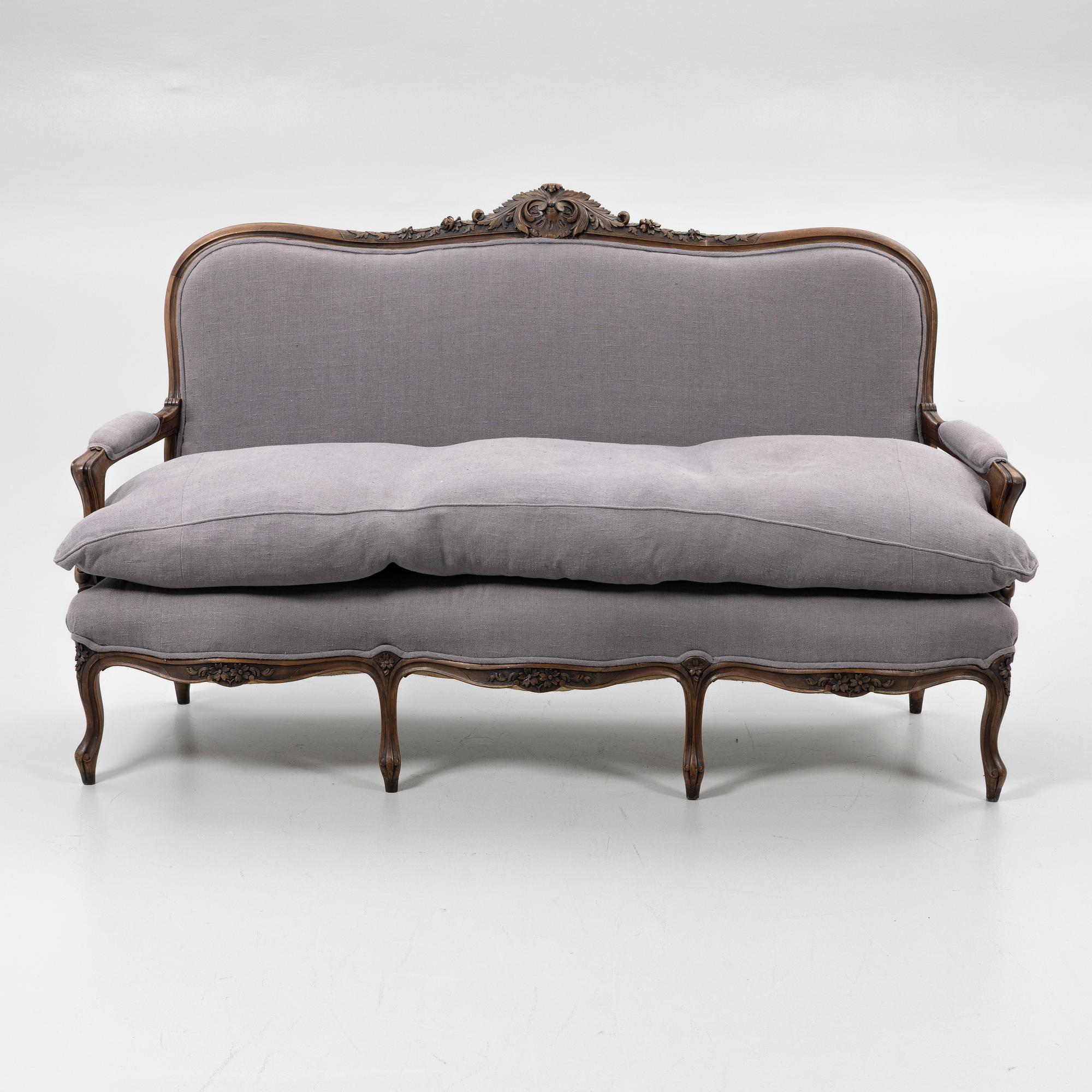 Soffa, rokoko-stil, tidigt 1900-tal.