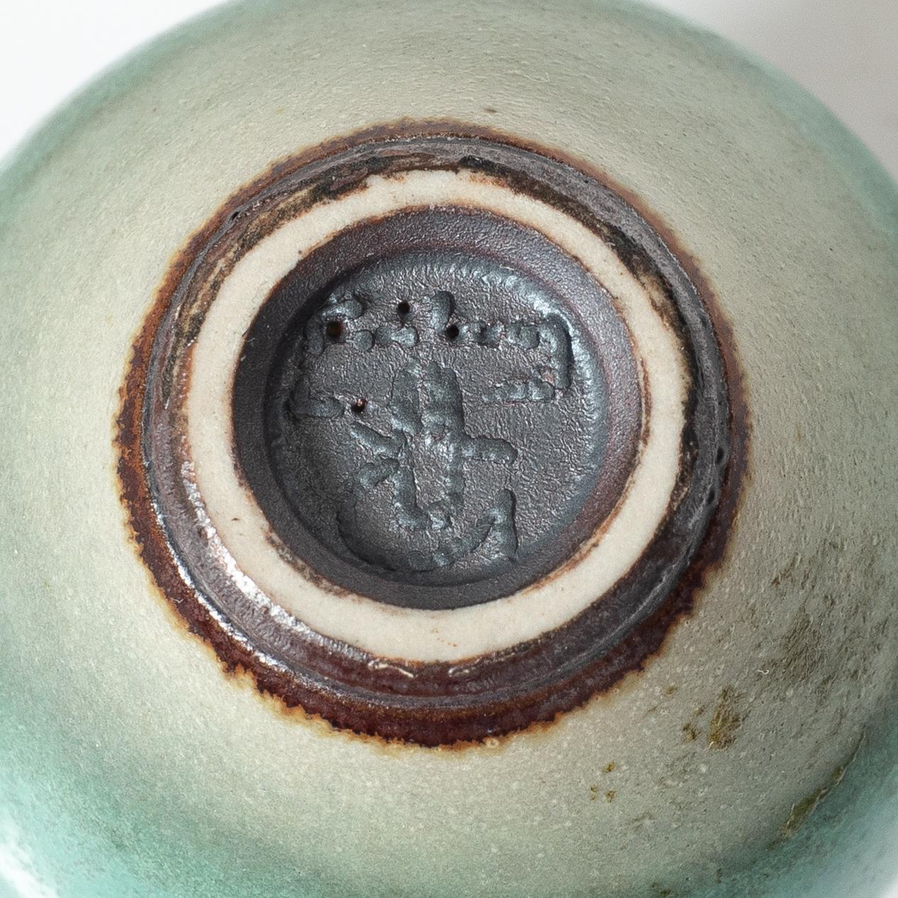 Berndt Friberg, miniature vases, four pieces, stoneware, Gustavsberg Studio 1970-1972.