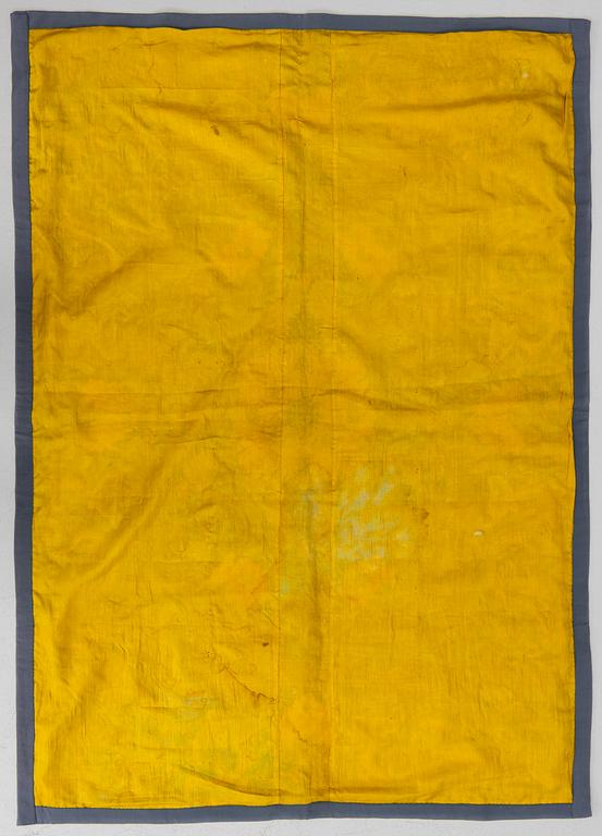 A Chinese silk embroidery, late Qing dynasty.