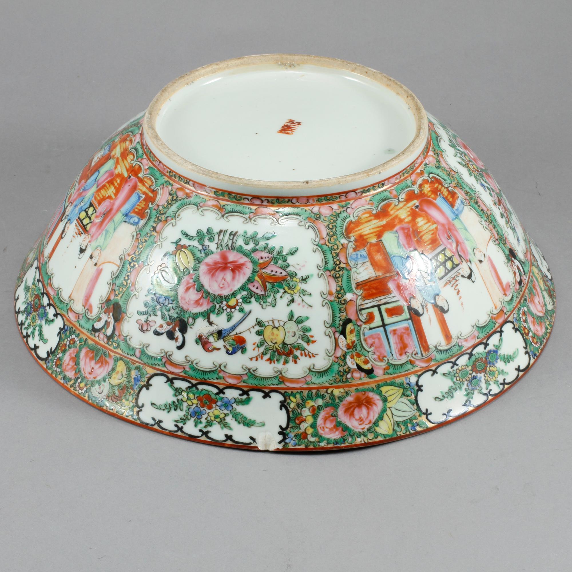 BÅLSKÅL, porslin, Kanton, Kina, 1900-tal.