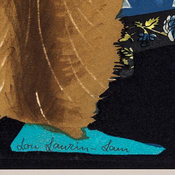 LOU LAURIN-LAM, mapp, 6 st litografier, signerade och numrerade 7/150.