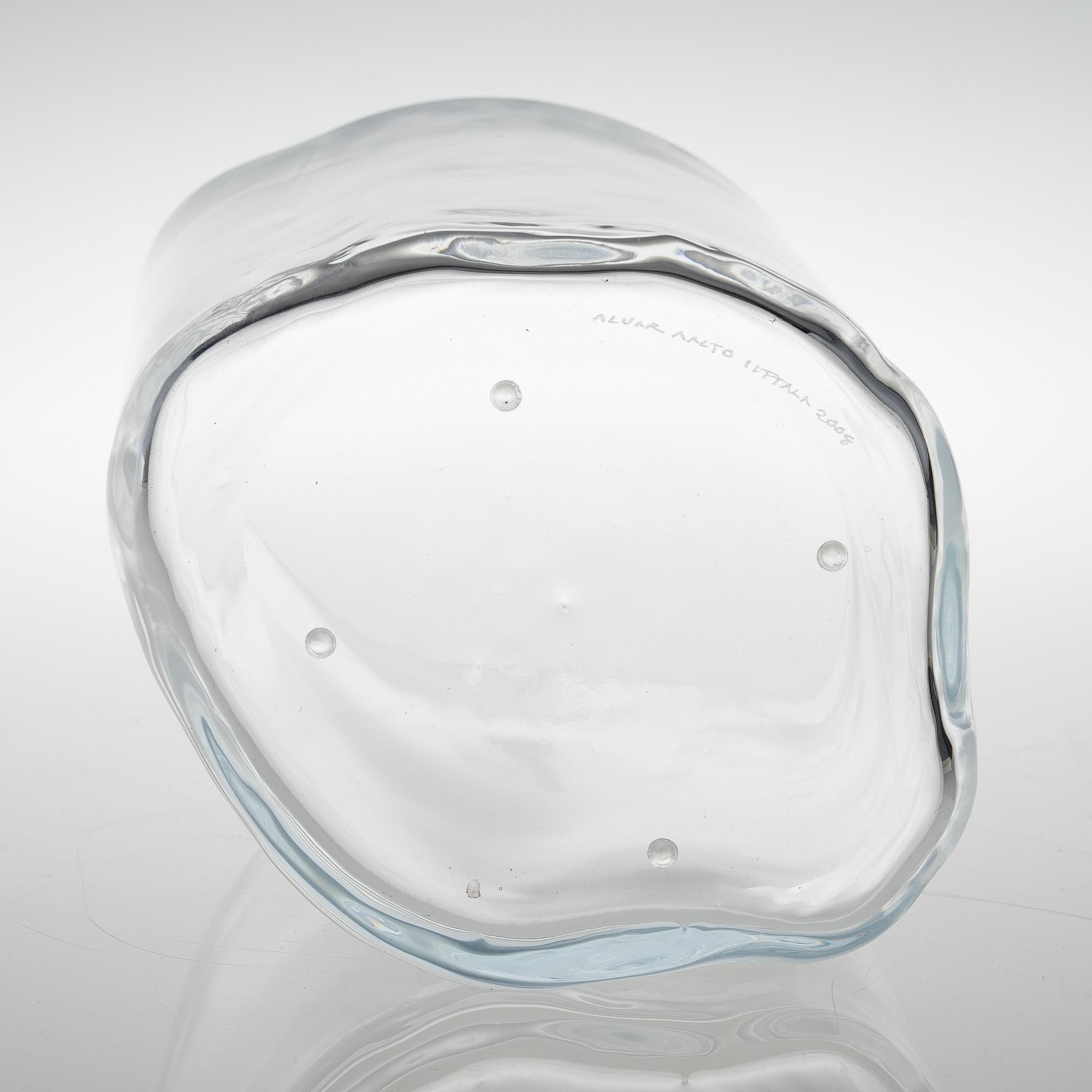 ALVAR AALTO, VASE. Signed Alvar Aalto Iittala 2008. Designed in 1936.