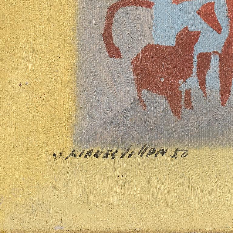 Jacques Villon, olja på duk, signerad och daterad -50.