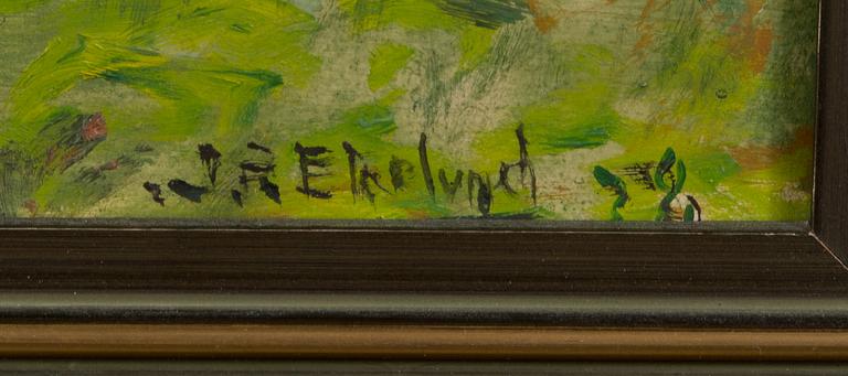 JOHN RAFAEL EKELUND, oil on board, signed and dated-32.