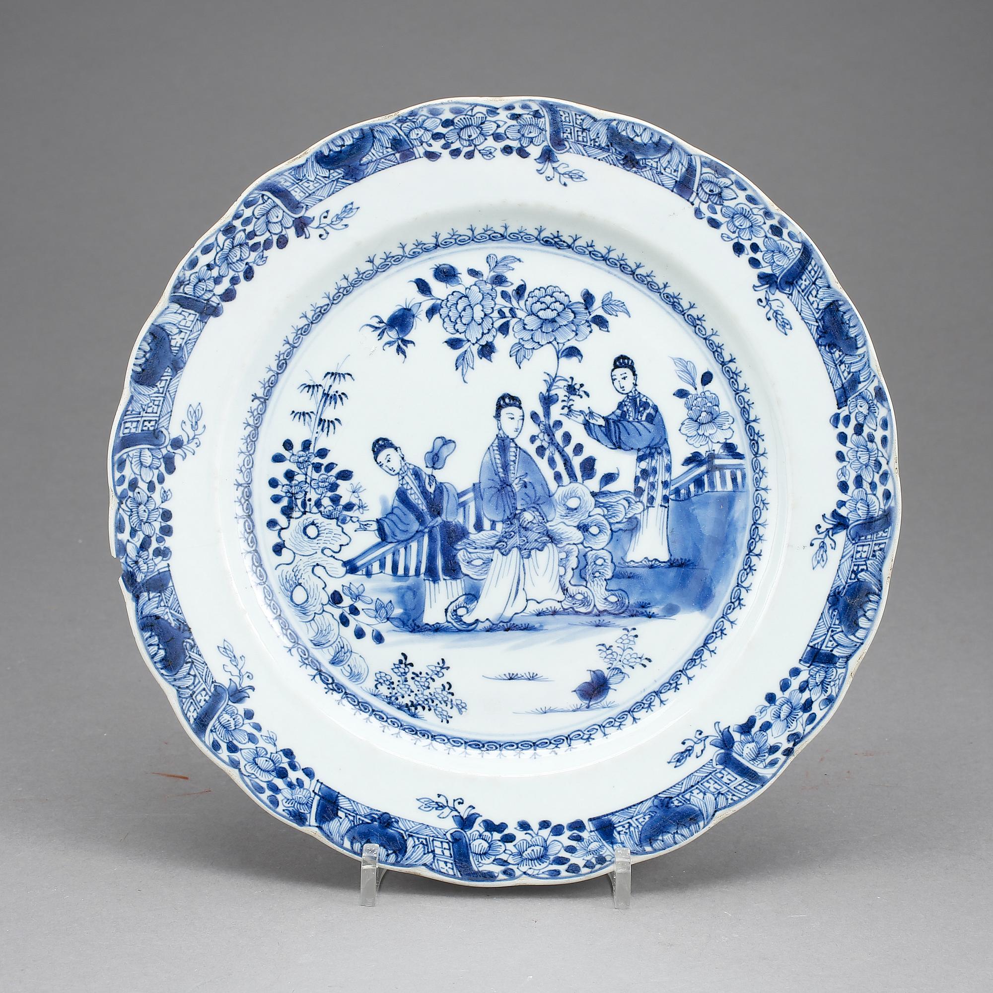 TALLRIK, porslin, Kina, 1700-tal.