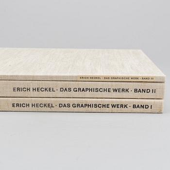 ERICH HECKEL, BÖCKER, Das Graphische Werk, 3 delar, 1974.