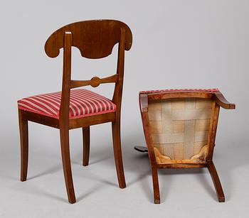 SALONGSMÖBEL, 6 del, Karl Johansstil, 1900-talets första hälft.