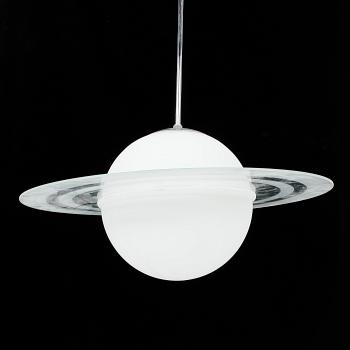 TAKLAMPA, glas, "Saturnus", 1900-talets andra hälft.