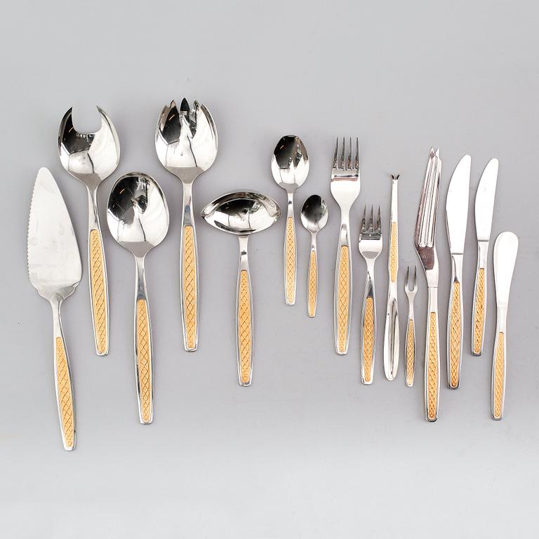 BESTICK, 103 delar, stål, "Guldi", Nilsjohan, 1900-talets andra hälft.