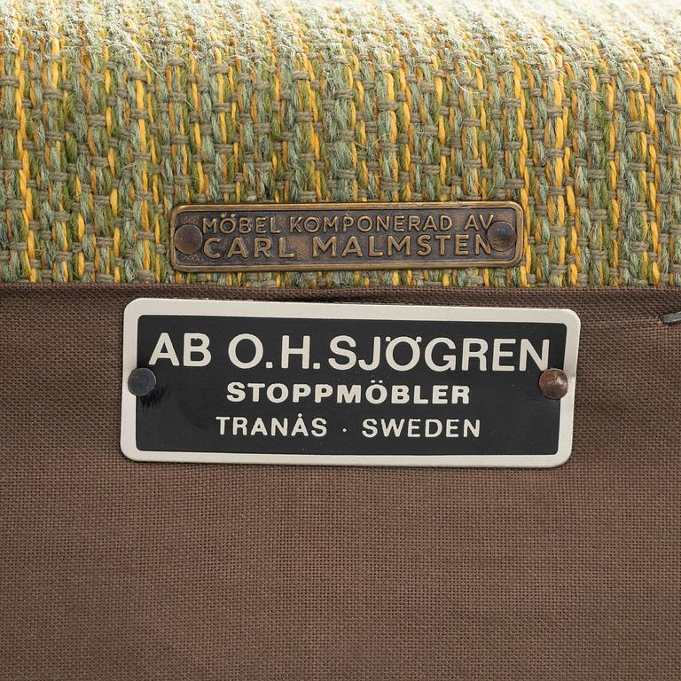 Carl Malmsten, a 'Samsas' sofa from OH Sjögren, second part of the 20th Century.