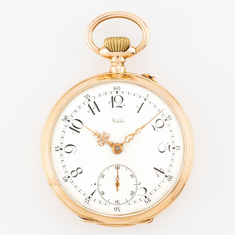 Halda, pocket watch, 49.5 mm.