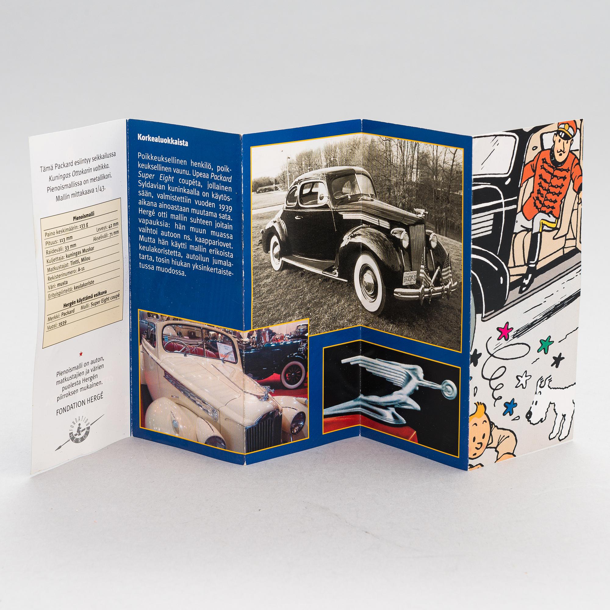 A collection of 22 Tintin cars, Hergé-Moulinsart.