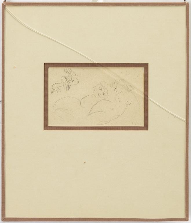 Ivar Arosenius, Model sketches, 2 pcs/double-sided.