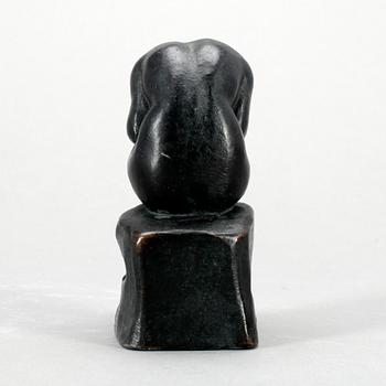 HALVAR FRISENDAHL, skulptur, brons, sign. Saknar gjutarstämplar.