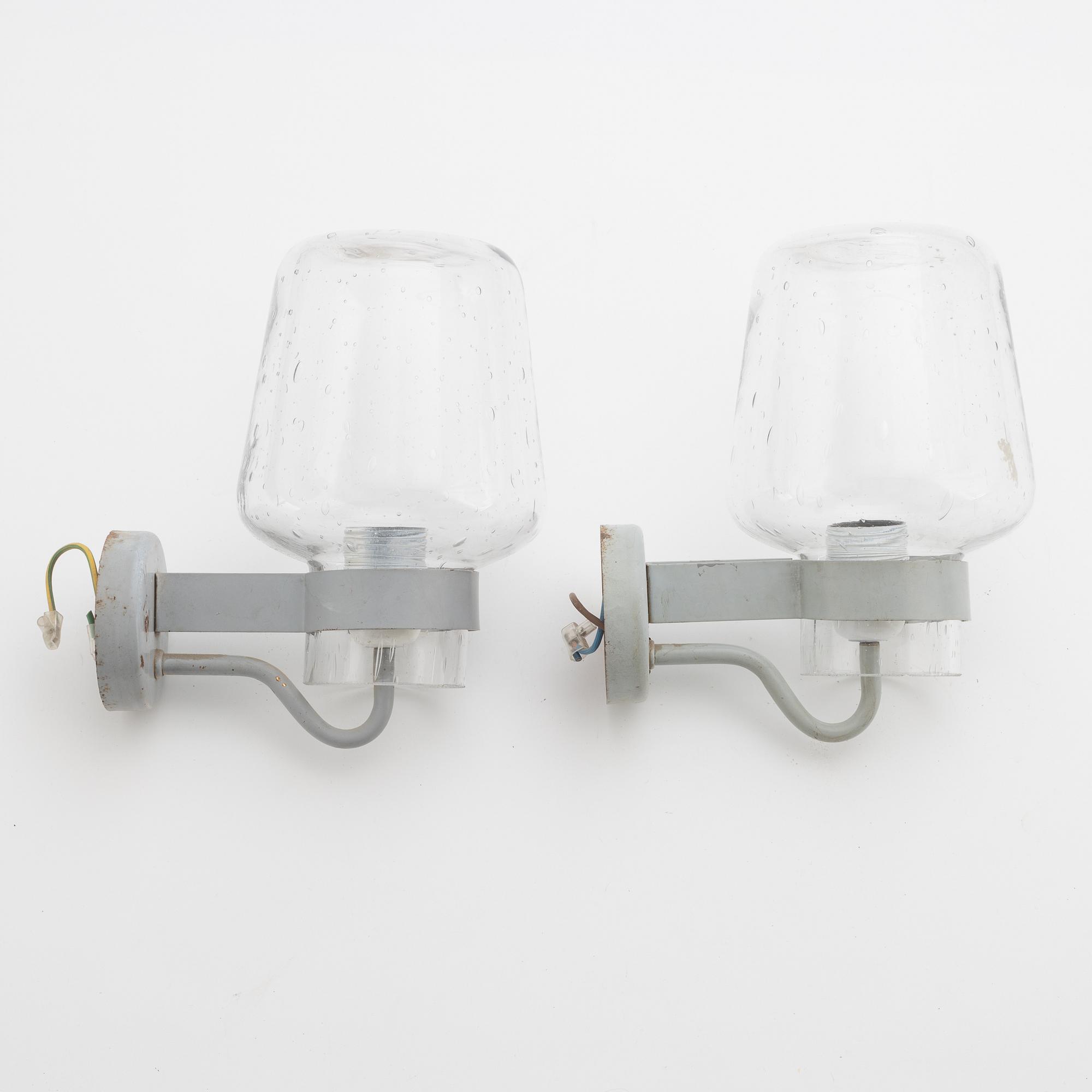 A pair of wall lamps, ASEA Skandia, mid 20th century.