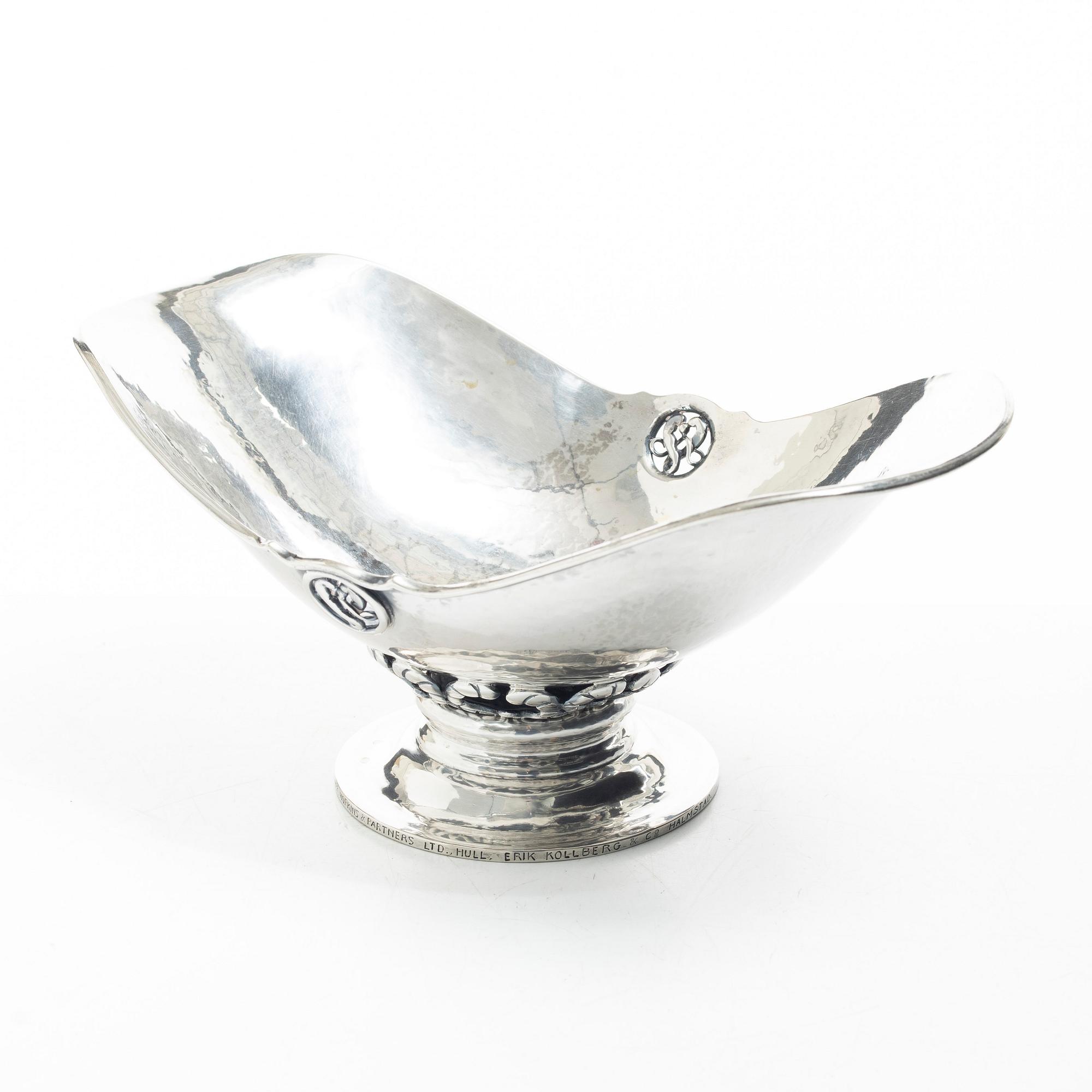 Christian F. Heise, skål, silver, Köpenhamn, Danmark 1919.