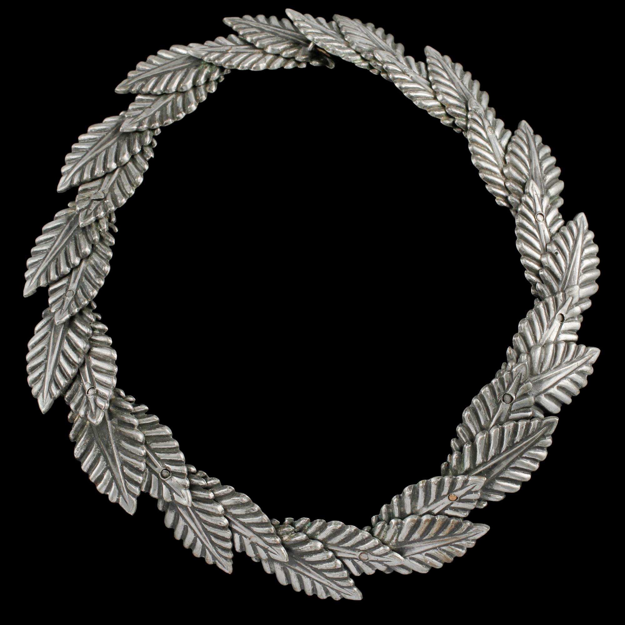 An Estrid Ericson pewter collier, Svenskt Tenn, Sweden, ca 1958-59.