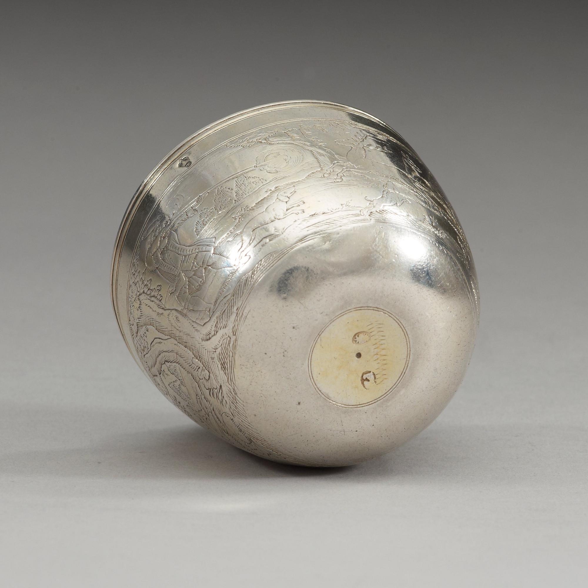 TUMLARE, otydlig mästarstämpel, Augsburg 1712-1715.
