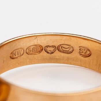 Liisa Vitali, "Kevät", a 14K gold ring. Westerback, Helsinki 1971.