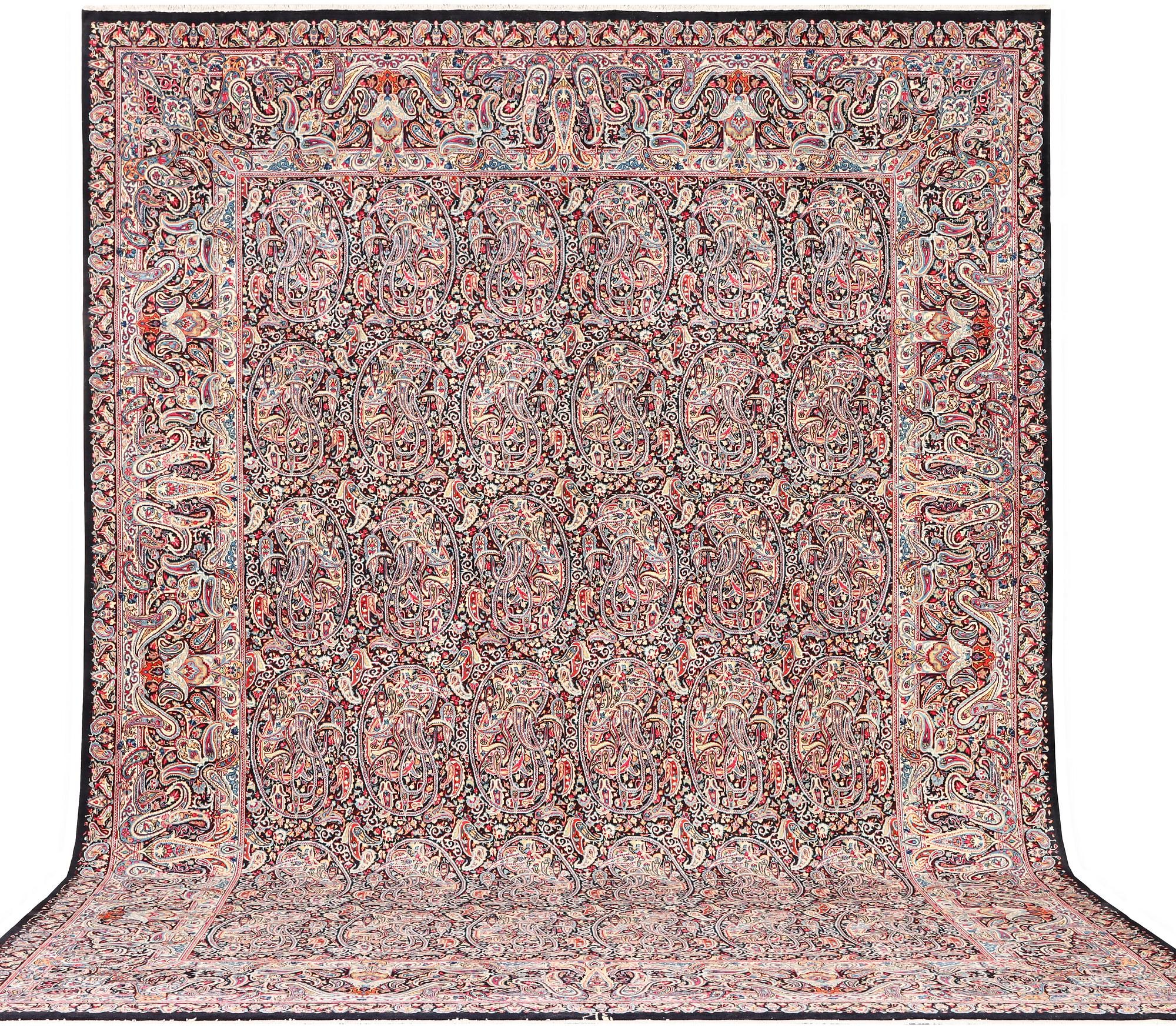 Carpet, Kirman Lavar, approx. 475 x 342 cm.