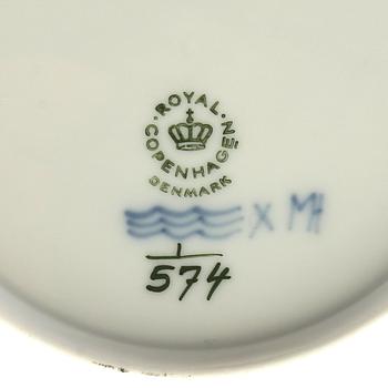 Servis 27 dlr Musselmalet halvblonde Royal Copenhagen Danmark.