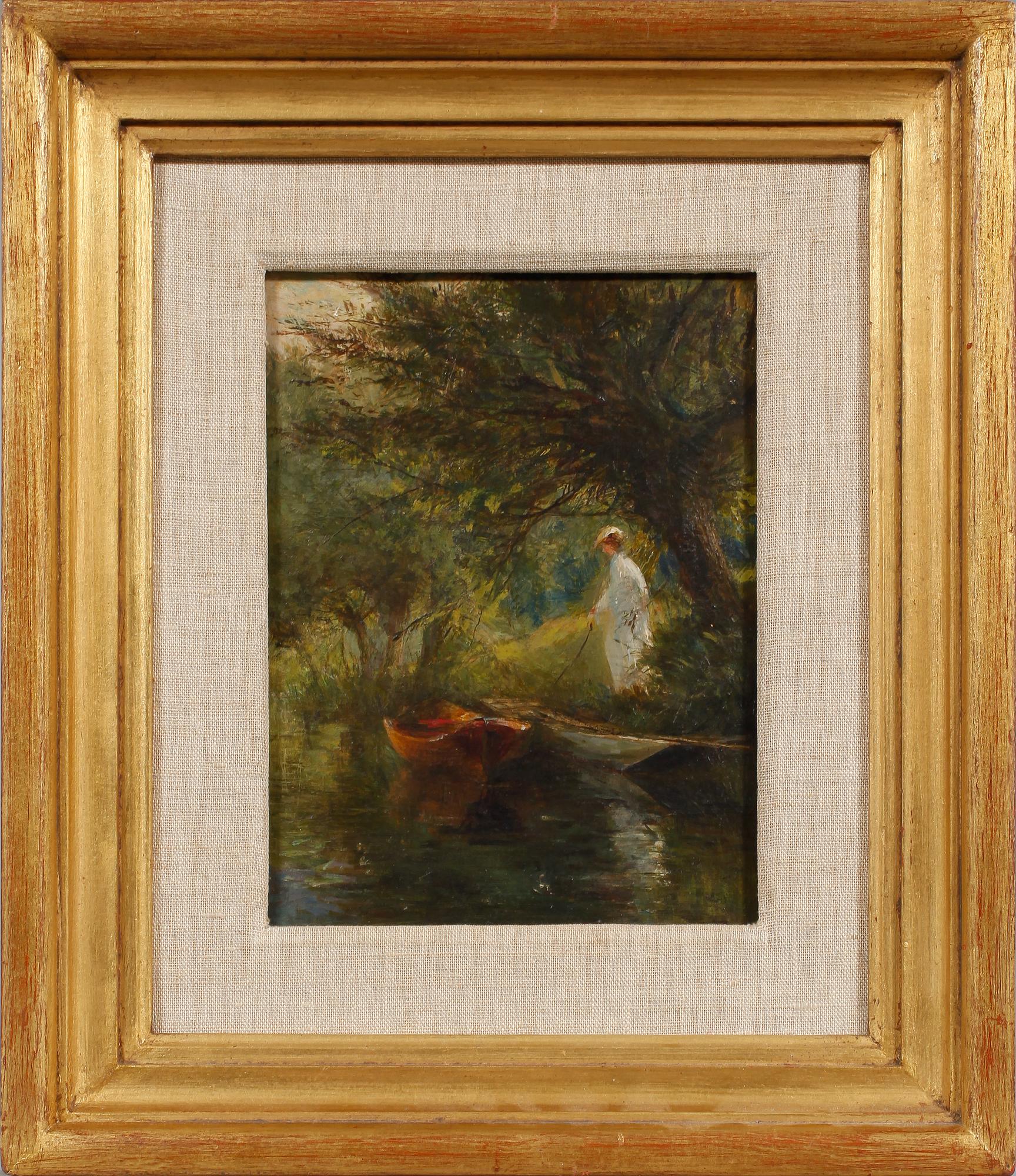 OKÄND KONSTNÄR, olja på duk, 1800-tal.