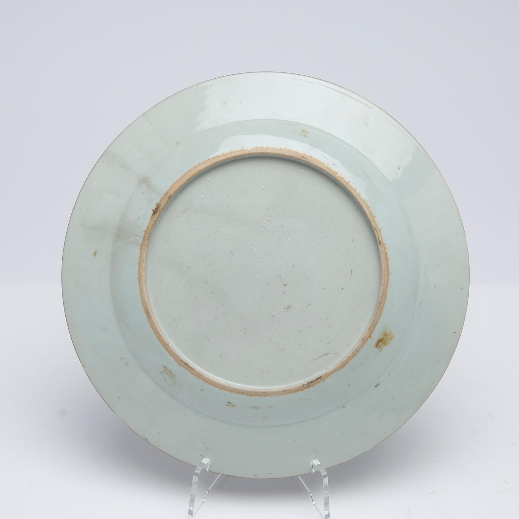 Tallrikar, 5 st, porslin, Kina, Qianlong (1736-95).