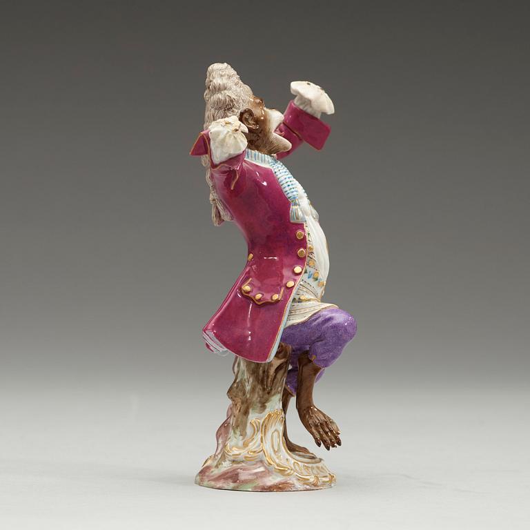 A monkey orchestra, "Affenkapelle", Meissen, late 19th Century.