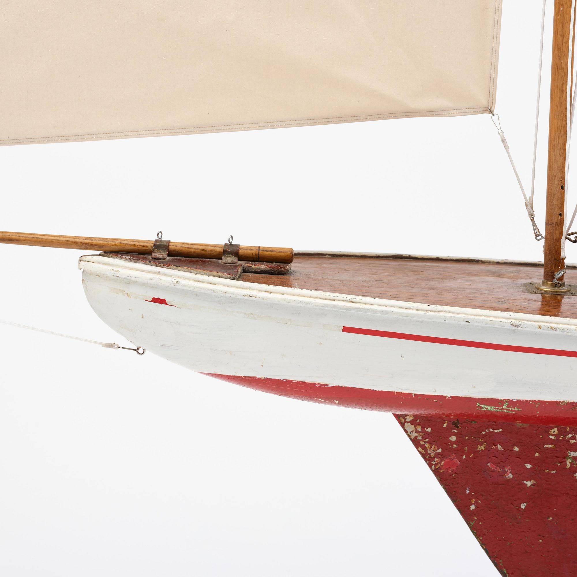 An English model ship, circa 1900.