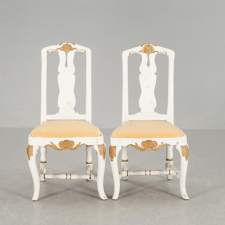 STOLAR, ett par, rokoko.