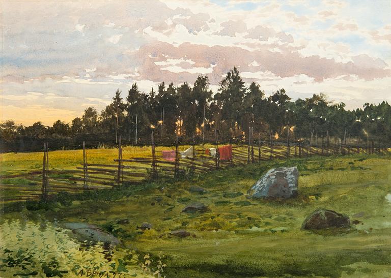 Albert Nikolaevich Benois, SUMMER EVENING.