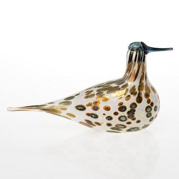 OIVA TOIKKA, Glass bird, 'Kirjekurppa', signed O.Toikka Nuutajärvi SSKK 2006.