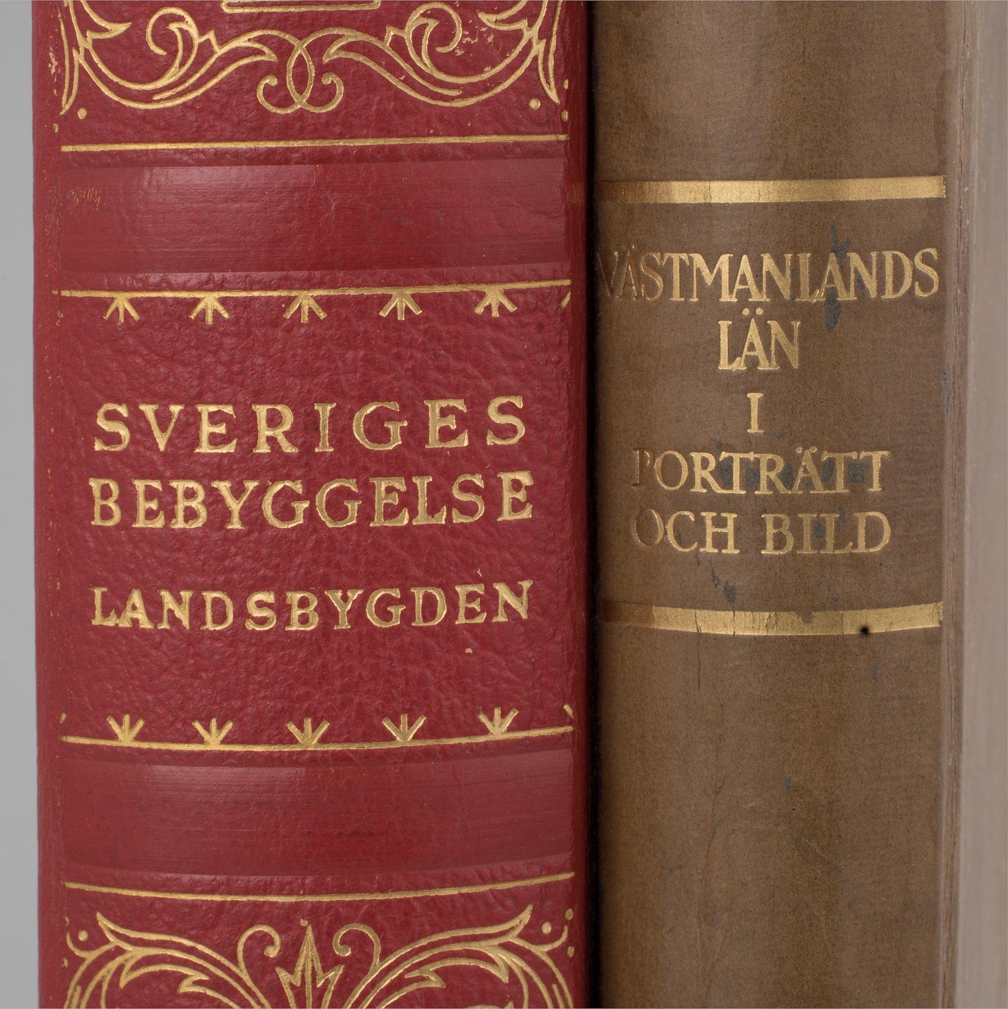 SVENSKA GODS OCH GÅRDAR, 5 vol, Stockholm-Uddevalla 1930-40.