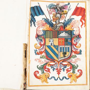 Spanish patent of nobility for the family Sanchez del Bellmont, issued 1742.