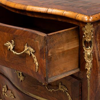 A Rococo chest of drawers, second half of the 18th century.