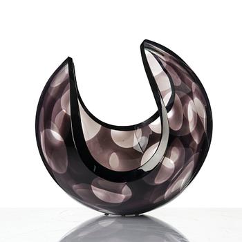 Lena Bergström, skål, glas, Orrefors Gallery, limited edition, 2004.
