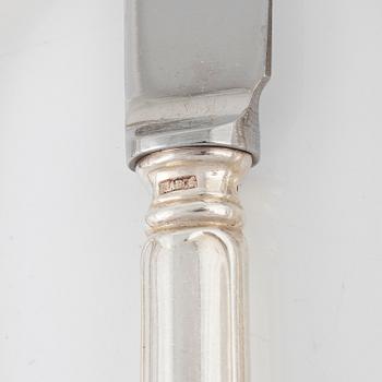 Cutlery set, pieces, silver, "Svensk rund", GAB, Eskilstuna, 1974-1975.