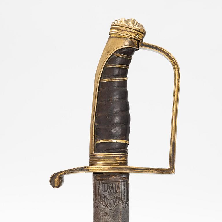 A Danish saber, end of the 18th Century.